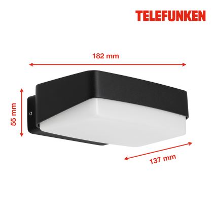 Telefunken 312205TF - LED Väli seinavalgusti LED/14W/230V IP44