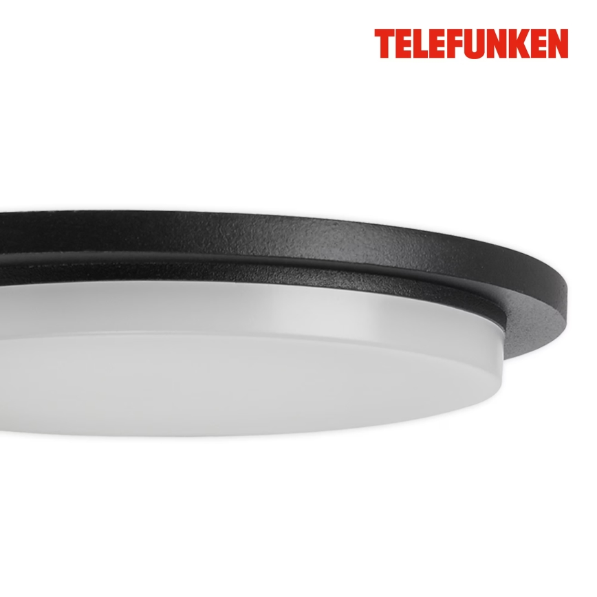 Telefunken 312505TF-LED Väli seinavalgusti koos anduriga LED/10W/230V IP44 must