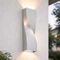 Telefunken 312704TF - LED Väli seinavalgusti 2xLED/5,5W/230V IP44 hõbedane