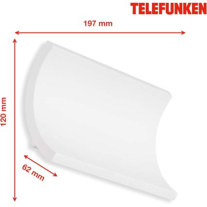 Telefunken 312806TF - LED Väli seinavalgusti 2xLED/6W/230V IP44 valge