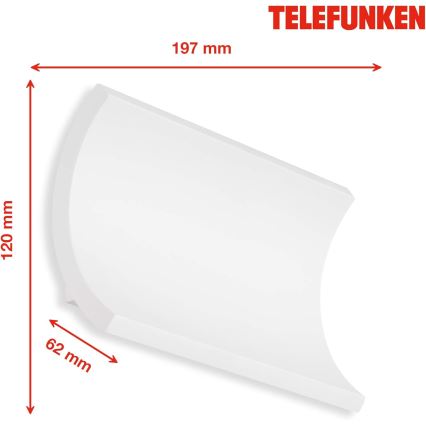 Telefunken 312806TF - LED Väli seinavalgusti 2xLED/6W/230V IP44 valge