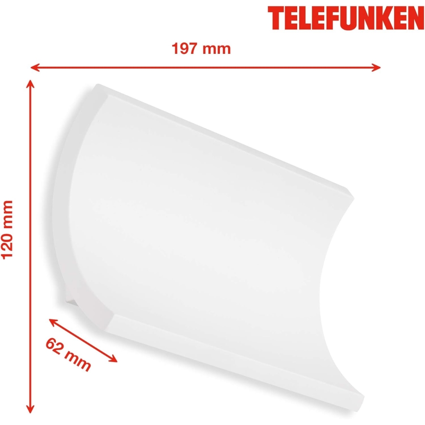 Telefunken 312806TF - LED Väli seinavalgusti 2xLED/6W/230V IP44 valge