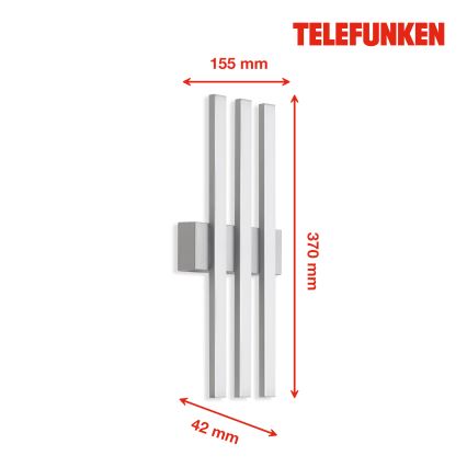 Telefunken 313104TF - LED Väli seinavalgusti 3xLED/4W/230V IP44