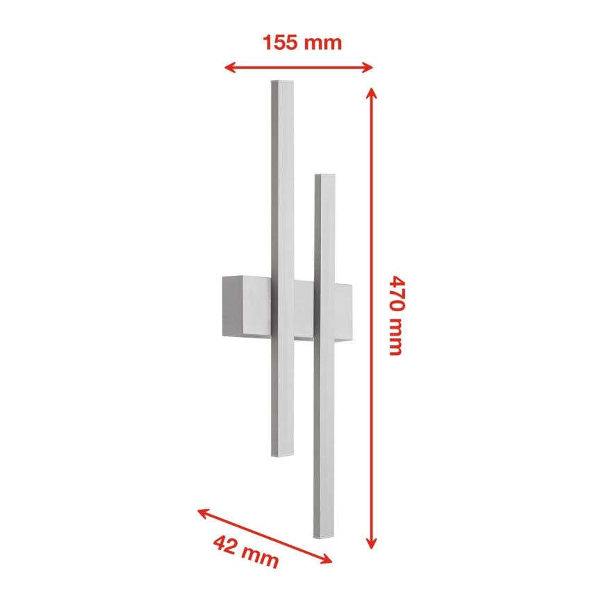Telefunken 313204TF - LED välisseinavalgusti 2xLED/4W/230V 4000K IP44