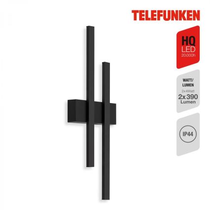 Telefunken 313205TF - LED Väli seinavalgusti 2xLED/4W/230V 4000K IP44