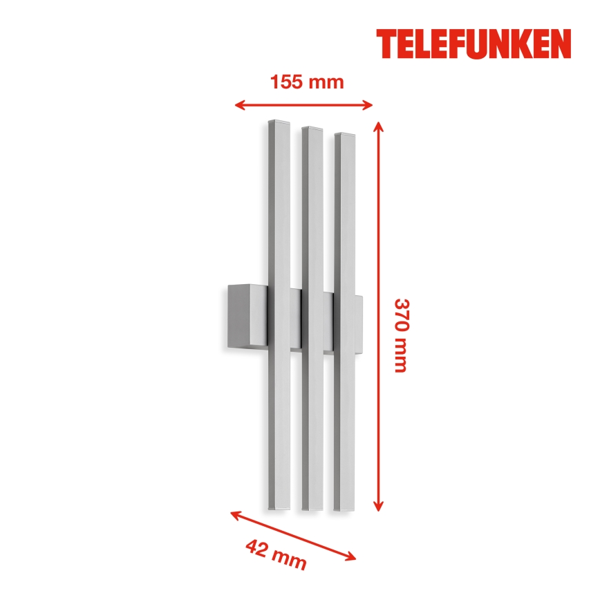 Telefunken 313304TF - LED Väli seinavalgusti 3xLED/4W/230V IP44