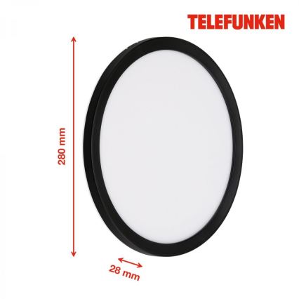Telefunken 313405TF - LED välisseinavalgusti LED/15W/230V IP44 must