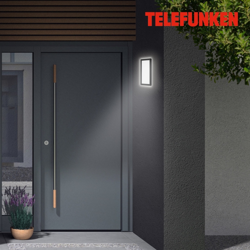 Telefunken 313605TF - LED Väli seinavalgusti LED/16W/230V IP44 must