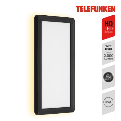 Telefunken 313605TF - LED Väli seinavalgusti LED/16W/230V IP44 must