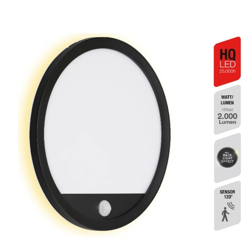 Telefunken 313705TF - LED Väli seinavalgusti anduriga LED/15W/230V IP44