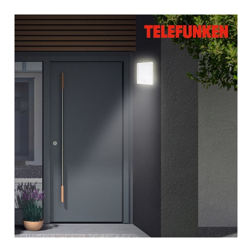 Telefunken 313806TF - LED Väli seinavalgusti koos anduriga LED/15W/230V IP44