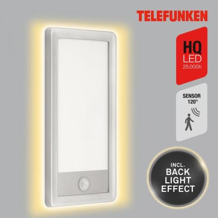 Telefunken 313904TF - LED Väli seinavalgusti koos anduriga LED/16W/230V IP44