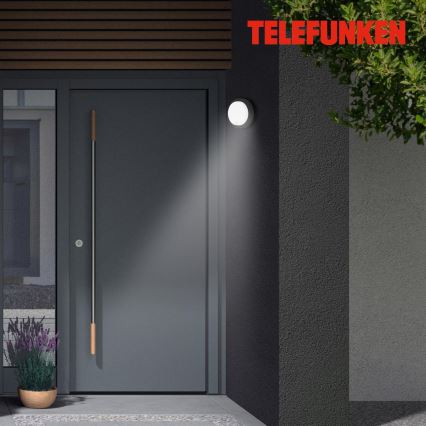 Telefunken 315305TF - LED Väli seinavalgusti koos anduriga LED/12W/230V IP44 must