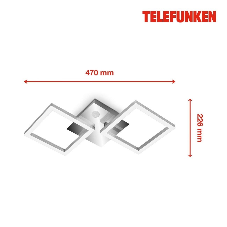Telefunken 318508TF - LED Laevalgusti koos anduriga FRAME LED/12W/230V 3000K matt kroom