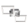 Telefunken 318508TF - LED Laevalgusti koos anduriga FRAME LED/12W/230V 3000K matt kroom