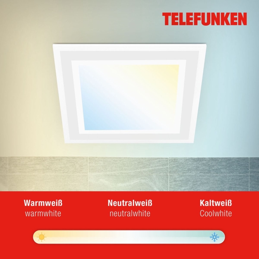 Telefunken 318806TF - LED RGB Hämardatav laevalgusti LED/24W/230V 3000-6500K + kaugjuhtimispult