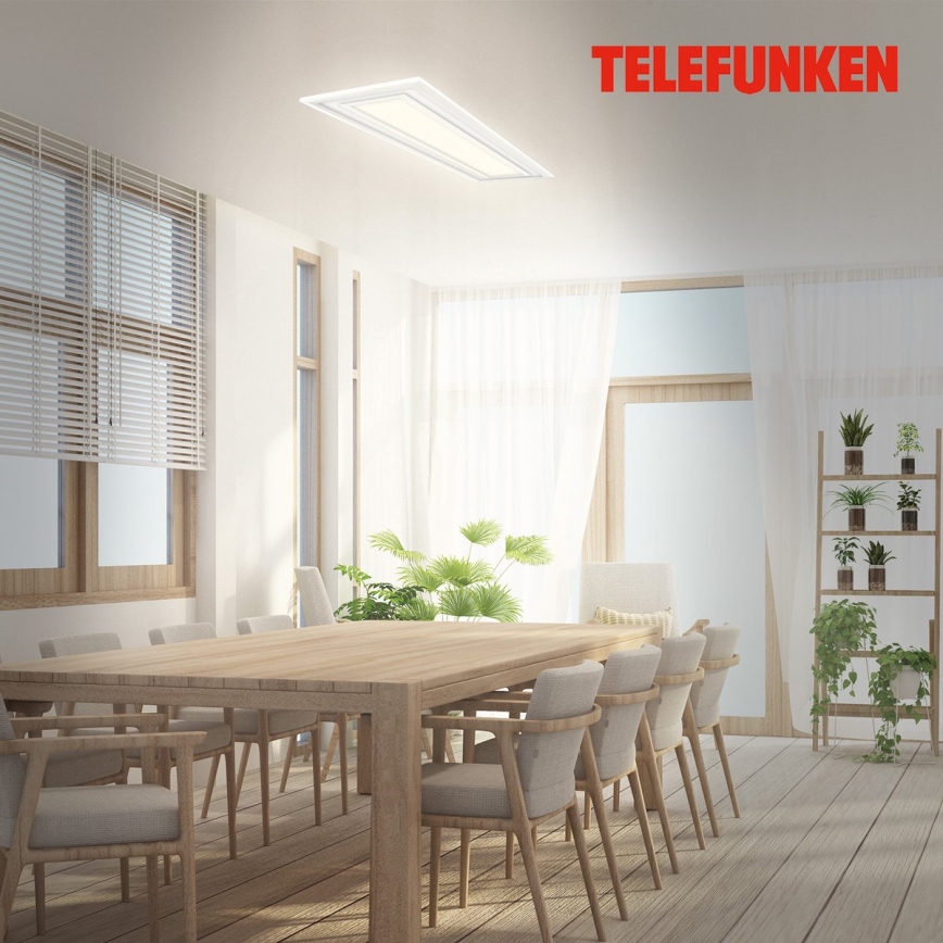 Telefunken 318906TF - LED RGBW hämardatav laelamp LED/24W/230V 3000-6500K 25x100 cm + kaugjuhtimispult