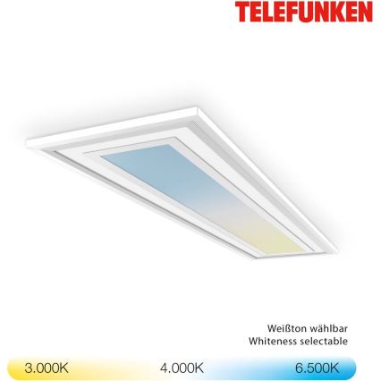 Telefunken 318906TF - LED RGBW hämardatav laelamp LED/24W/230V 3000-6500K 25x100 cm + kaugjuhtimispult