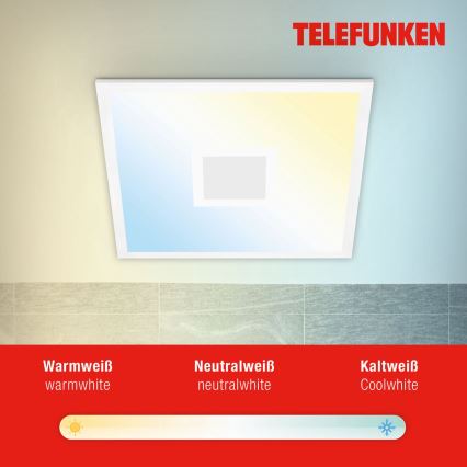 Telefunken 319106TF - RGBW Hämardatav laevalgusti LED/24W/230V 2700-6500K valge + kaugjuhtimispult