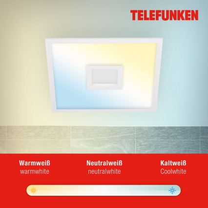 Telefunken 319406TF - RGBW Hämardatav laevalgusti LED/24W/230V 2700-6500K valge + kaugjuhtimispult