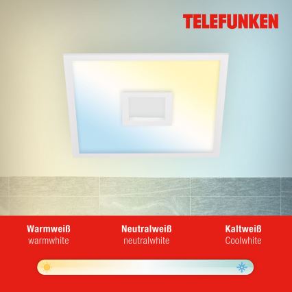 Telefunken 319506TF - RGBW Hämardatav laevalgusti LED/36W/230V 2700-6500K valge + kaugjuhtimispult