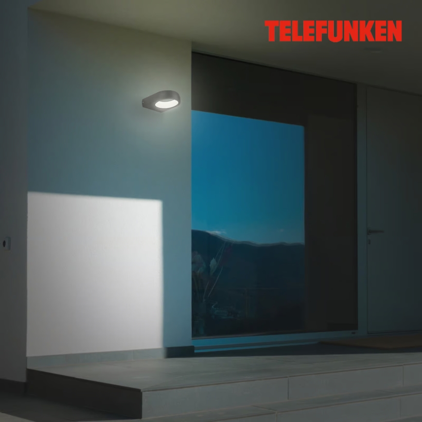 Telefunken 320205TF - LED-välisseinavalgusti LED/7,5W/230V IP44 must