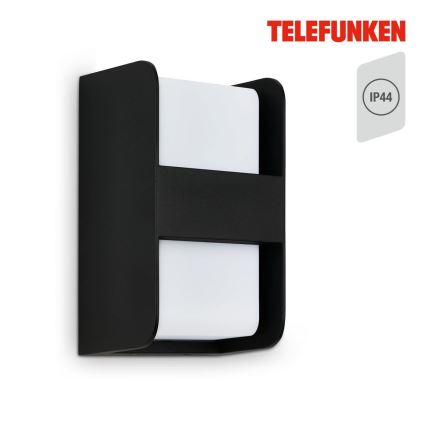 Telefunken 321005TF - Väli seinavalgusti 1xE27/12W/230V IP44 must