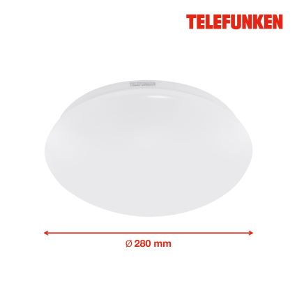 Telefunken 601206TF - LED Laevalgusti vannituppa anduriga LED/15W/230V IP44 d. 28 cm