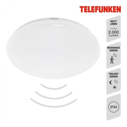 Telefunken 601306TF - LED Laevalgusti vannituppa anduriga LED/20W/230V IP44 d. 40 cm