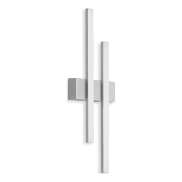 Telefunken - LED välisseinavalgusti 2×LED/4W/230V IP44, hõbedane