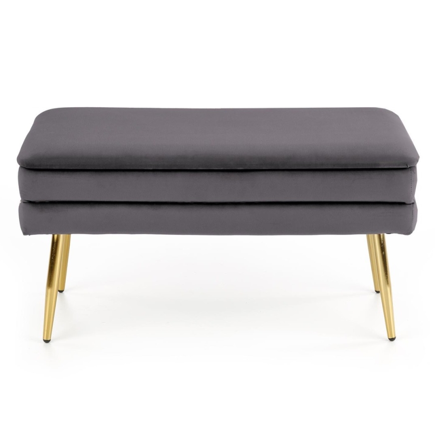Tepitud pink hoiuruumiga VELVA 37x78 cm hall/kuldne