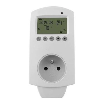 Termostaat 230 V pistikupesaga Wi‑Fi Tuya
