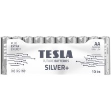 Tesla Batteries - 10 tk Alkaline patarei AA SILVER+ 1,5V