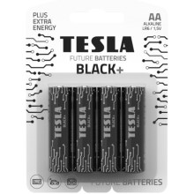 Tesla Batteries - 4 tk Alkaline patarei AA BLACK+ 1,5V