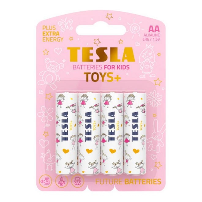 Tesla Batteries - 4 tk Alkaline patarei AA TOYS+ 1,5V 2900 mAh