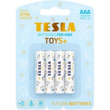 Tesla Batteries - 4 tk Alkaline patarei AAA TOYS+ 1,5V