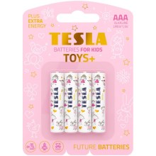 Tesla Batteries - 4 tk Alkaline patarei AAA TOYS+ 1,5V