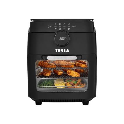 TESLA Electronics AirCook & Grill - Nutikas multifunktsionaalne digitaalne kuumaõhufritüür 12 l 1800W/230V Wi-Fi