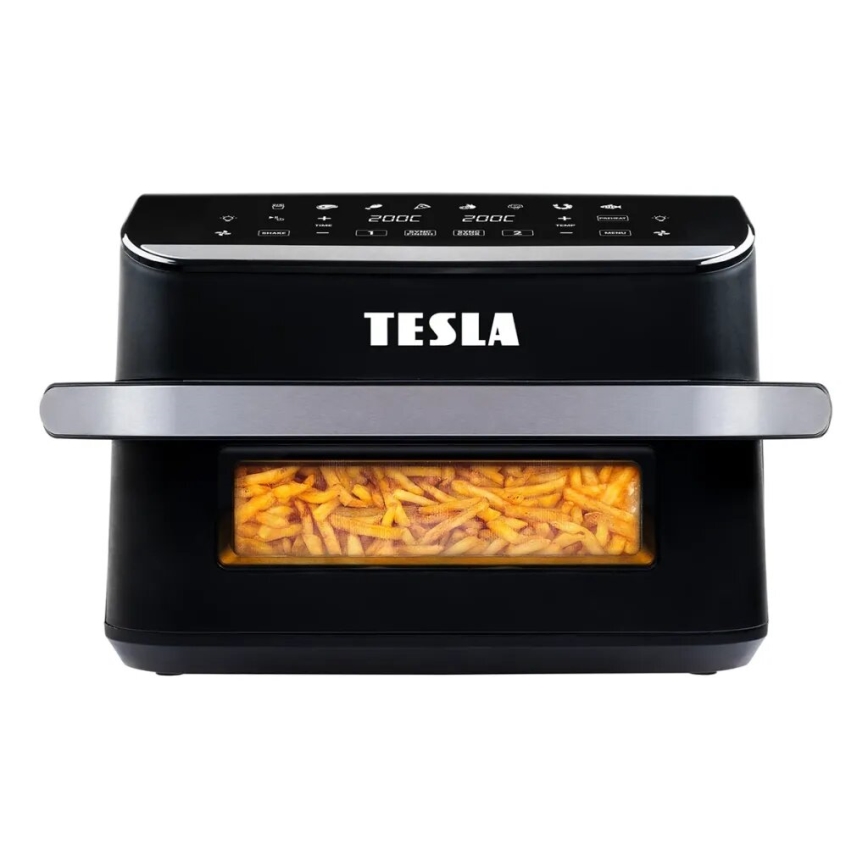 TESLA Electronics AirCook - Multifunktsionaalne topelt digitaalne kuumaõhufritüür 10 l 2400W/230V