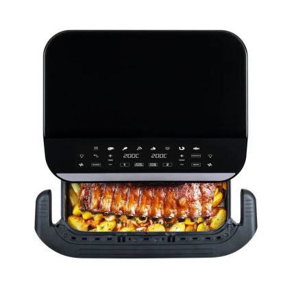 TESLA Electronics AirCook - Multifunktsionaalne topelt digitaalne kuumaõhufritüür 10 l 2400W/230V