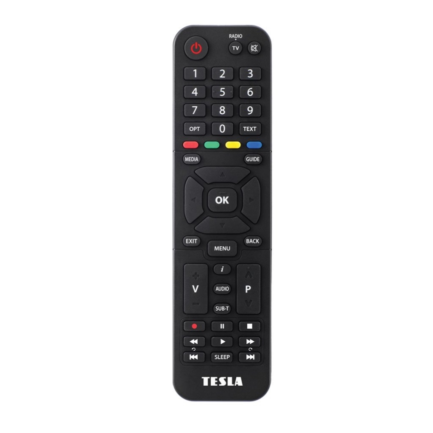 TESLA Electronics - DVB-T2 H.265 (HEVC) vastuvõtja HbbTV-toega, 12V + kaugjuhtimispult