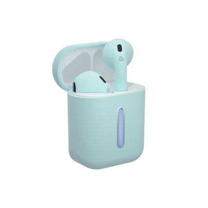 TESLA Electronics - Juhtmevabad kõrvaklapid 300 mAh + 2x 25 mAh IPX4 türkiissinine