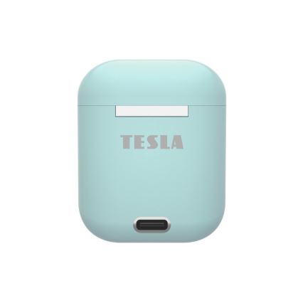TESLA Electronics - Juhtmevabad kõrvaklapid 300 mAh + 2x 25 mAh IPX4 türkiissinine