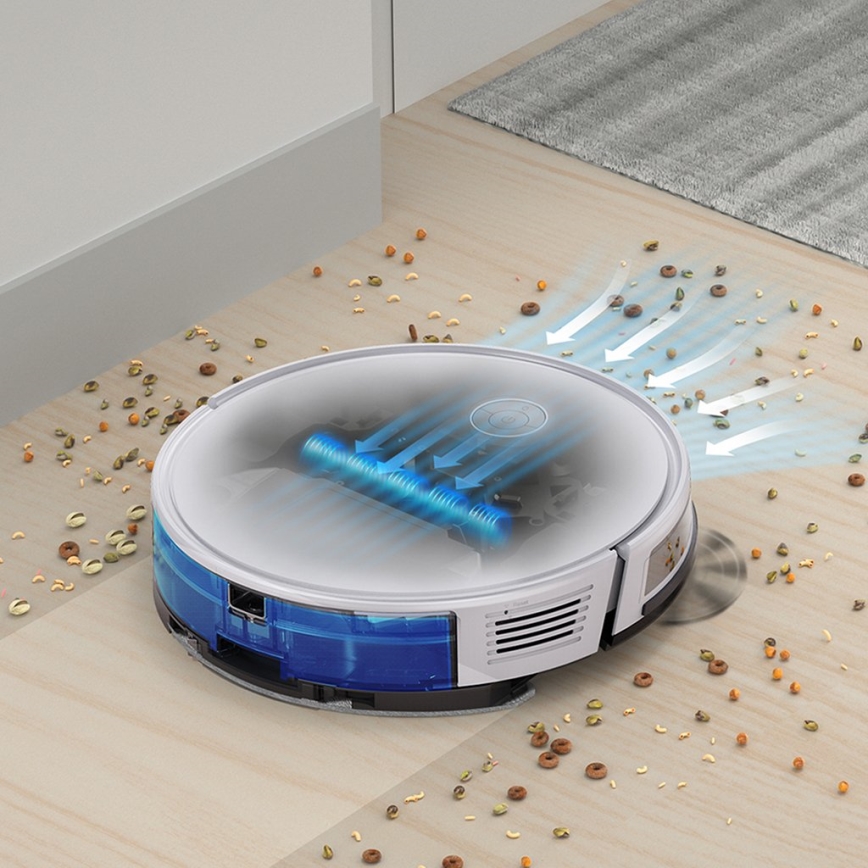 TESLA Electronics RoboStar - Nutikas robottolmuimeja 2in1 2600 mAh Wi-Fi valge + kaugjuhtimispult