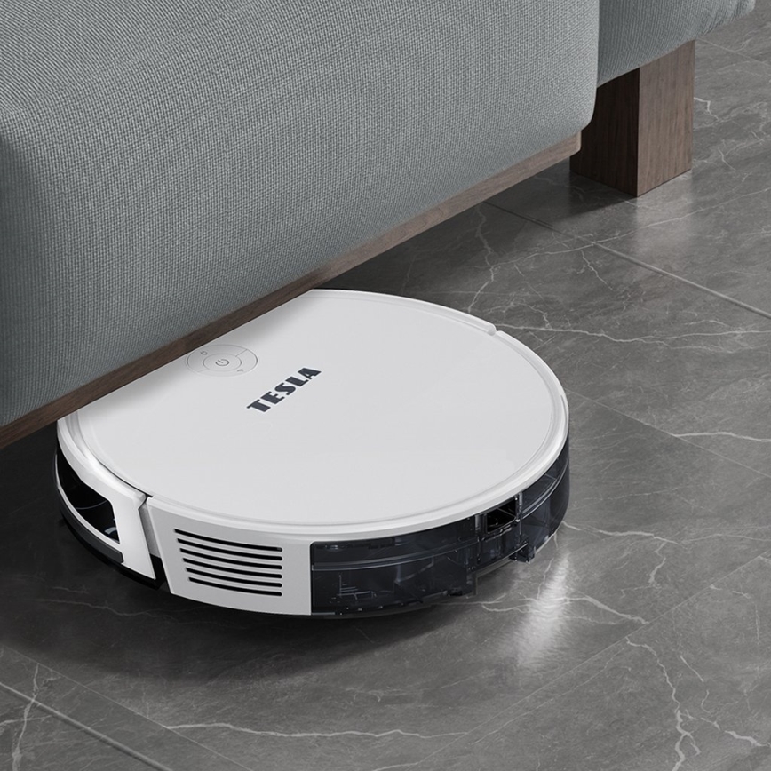 TESLA Electronics RoboStar - Nutikas robottolmuimeja 2in1 2600 mAh Wi-Fi valge + kaugjuhtimispult