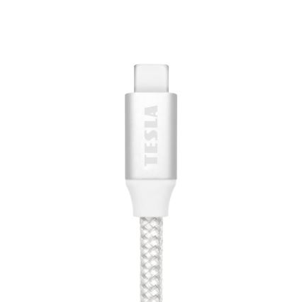 TESLA Electronics - USB kaabel USB-C 3.2 ühendus Power Delivery 1m 100W valge