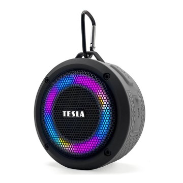 Tesla - LED RGB Juhtmevaba kõlar 5W/1200 mAh/3,7V IPX7 hall