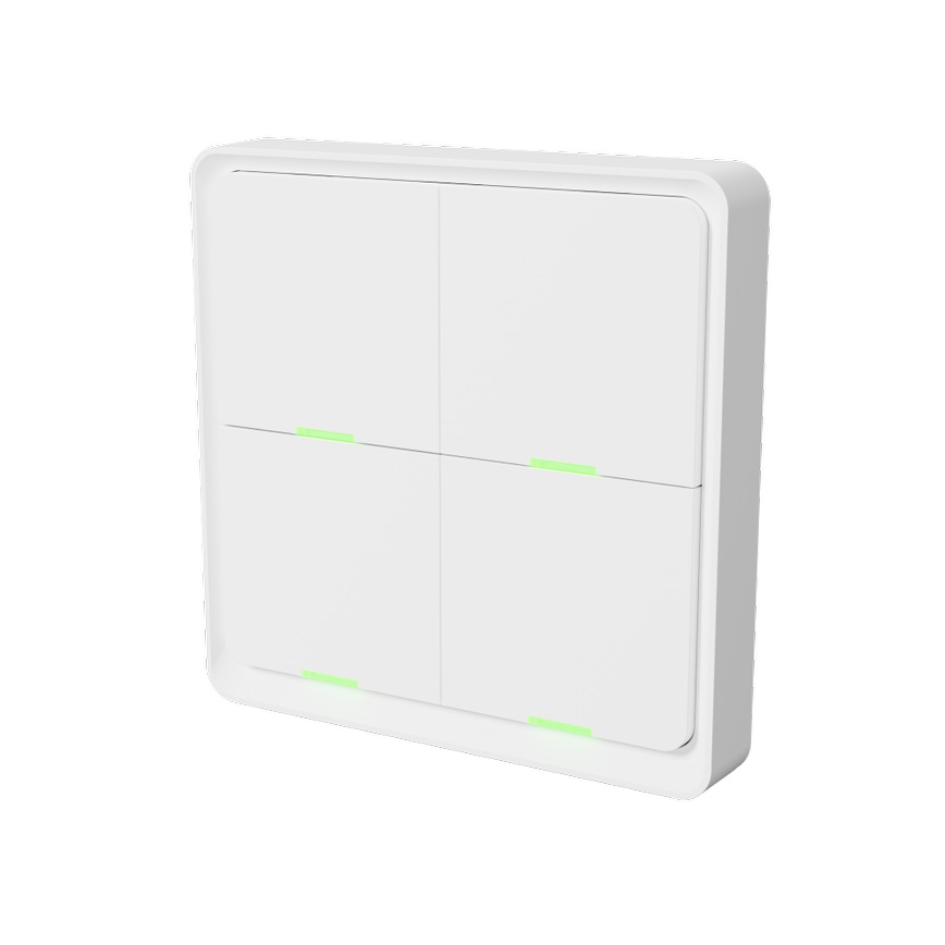 TESLA Smart - Nutikas juhtmevaba lüliti 4P 1xCR2430 ZigBee