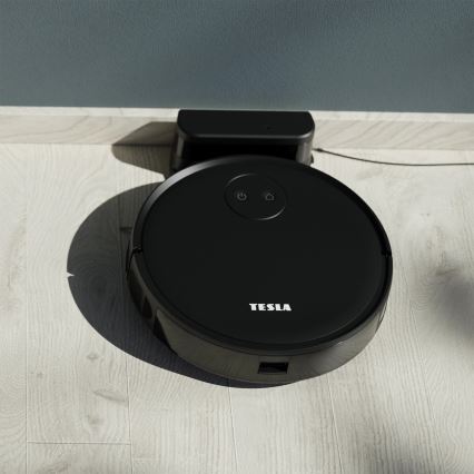 TESLA Smart - Nutikas robottolmuimeja 2in1 2000 mAh Wi-Fi must + kaugjuhtimispult