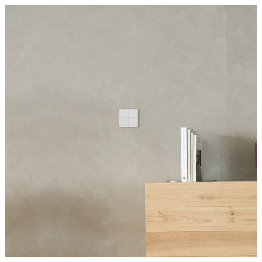 TESLA Smart - Nutikas traadita kodune lüliti 4P 1xCR2430 ZigBee
